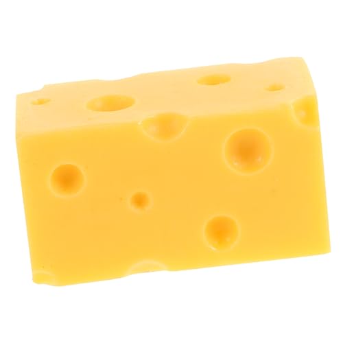 Yardwe Simuliertes Käsemodell Miniatur Dekoration sehen Stütze Simulation Anzeige Mini-Käse künstlicher Käse realistisch gefälschtes Käsemodell Mini-Essen Harz Yellow von Yardwe