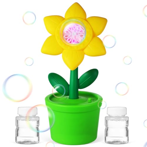 Yardwe Sonnenblumen Seifenblasenmaschine Riesige Rasen Seifenblasenmaschine Für Seifenblasenmaschine Batteriebetrieben Seifenblasengebläse Seifenblasenmaschine Wiederaufladbare von Yardwe