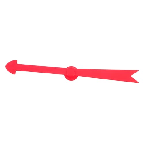 Yardwe Spielpfeil Partyunterrichtsinstrumente Schreibtisch Spinnspielzeug Spinning Für Spiel Groß Frühes Bildungsspielzeug Großer Spinnpfeil Für Spiel Spinning Top Toy Plastik Rot von Yardwe