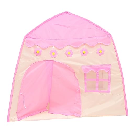 Yardwe Spielzelt Für Faltbares Indoor Zelt Prinzessinnen Design Mit Blumenmuster Für Einfach Aufzubauen Atmungsaktives Material Perfektes Spielhaus Für Drinnen von Yardwe
