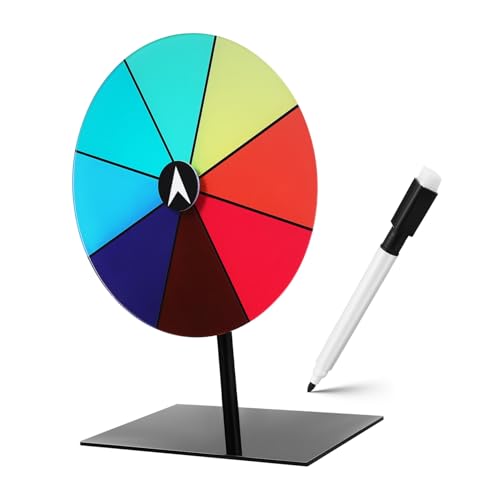 Yardwe Spinnrad Karnevalsspielrad Preisrad Tisch Für Spiele Rad Für Preise Spinnrad Acryl von Yardwe