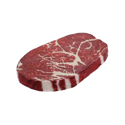 Yardwe Steak-Modell Marketing simuliertes Essen für Party-Requisiten braten realistisch simuliertes Steak für Partydekorationen gefälscht Künstliches Steak für die Fotografie Polymer Harz von Yardwe