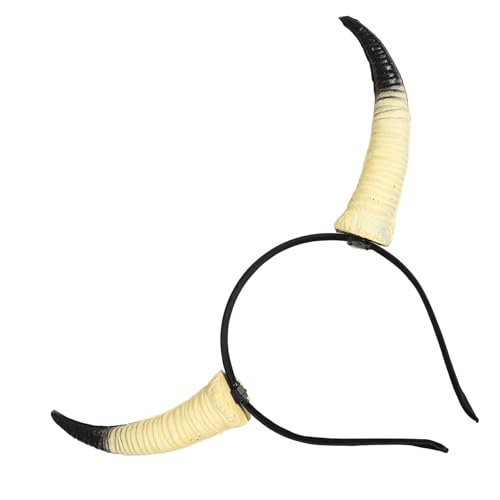 Yardwe Stirnband für Halloween Schafhörner Haarschmuck für Cosplay und Party Leichtes Material Komfortabel und Perfektes Accessoire für Fotos von Yardwe