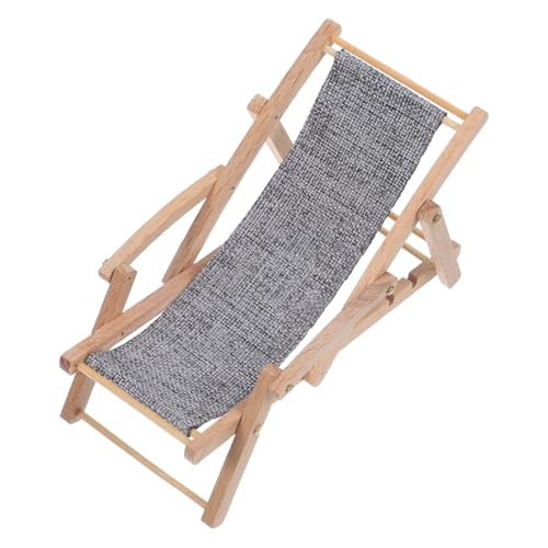 Yardwe Strandstuhl Modell Faltbarer Deko Stuhl Für Mikrolandschaften Und Puppenhäuser Für Kreative Spiele Und Bastelprojekte von Yardwe