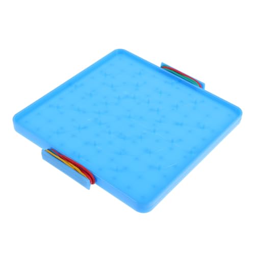 Yardwe Studenten-Pinnwand Mathe-Spiele Programmieren für Stellenwertplakat Geometrie Gummiband-Steckbretter für Wandsteckbrett Retro- Plastik Blue von Yardwe