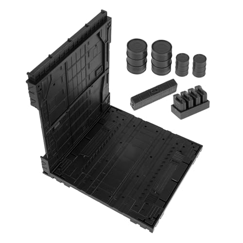 Yardwe Stücke Maschinennest -displayzubehör Showcase Figur Zeigen Regalanzeige Bausatz Organisatoren Party Schwarze Serie Zahlen Gestell Steht Aktion Plastik Black von Yardwe