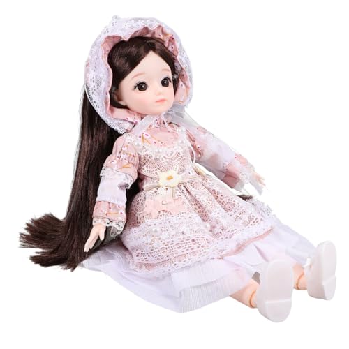 Yardwe Süße Puppenkleidung Gegliederte Kleine Mädchen Babypuppen Unsere Prinzessin Mini Bjd Puppe Make Up Bjd Puppe Lebendige Bjd Puppe Geburtstagsgeschenk Süße Bjd Puppe Bjd von Yardwe