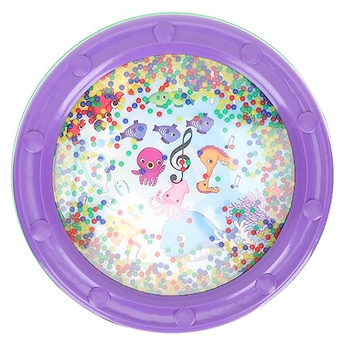Yardwe Surf Drum Massive Drum Lernspielzeug Trommelinstrument Musikinstrument Für Ocean Wave Drum Musikinstrument Ocean Drum Wave Drum Kinderspielzeug Lila Kunststoff von Yardwe