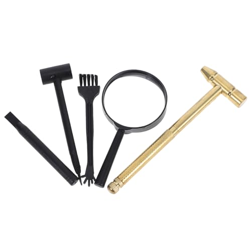 Yardwe Teiliges Ausgrabungsset mit Hammer Meißel Pinsel und Lupe Realistische Archäologie Werkzeuge für Edelsteingraben Interaktives Lernspielzeug für Entdecker und Stem Kits Yardwe Teiliges Ausgrabungsset mit Hammer Meißel Pinsel und Lupe Realistische Archäologie Werkzeuge für Edelsteingraben Interaktives Lernspielzeug für Entdecker und Stem Kits von Yardwe