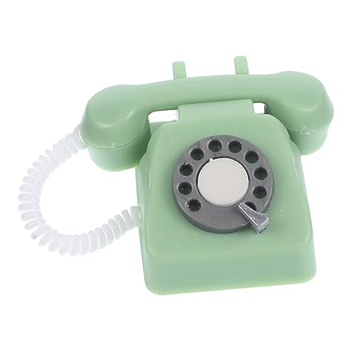 Yardwe Telefon Figur Dekorationszubehör Für Puppenhäuser Mini-Telefon- Puppenhaus Telefon Miniaturtelefon Für Puppenhaus Miniatur-Vintage-Telefon Retro-tischtelefon Light Green Yardwe Telefon Figur Dekorationszubehör Für Puppenhäuser Mini-Telefon- Puppenhaus Telefon Miniaturtelefon Für Puppenhaus Miniatur-Vintage-Telefon Retro-tischtelefon Light Green von Yardwe