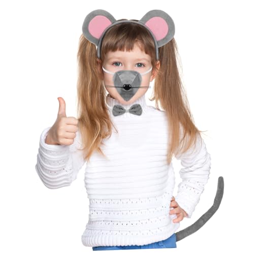 Yardwe Tierhaarreif mit Ohren Fliege Nase für Halloween Geburtstagsfeiern Rollenspiele und Fotoshootings Yardwe Tierhaarreif mit Ohren Fliege Nase für Halloween Geburtstagsfeiern Rollenspiele und Fotoshootings von Yardwe