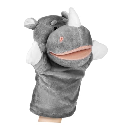 Yardwe Tierhandpuppe aus Plüsch und Gefüllte Handpuppe für Geschichtenerzählen Schulklassenzimmer und Rollenspiele Langlebig und Bequem von Yardwe
