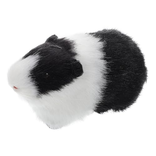 Yardwe Tiermodell Mausspielzeug Flauschige Hamsterpuppe für Hamster plüschtier Flauschiges Meerschweinchen Plüsch Stofftier Kunstpelz von Yardwe