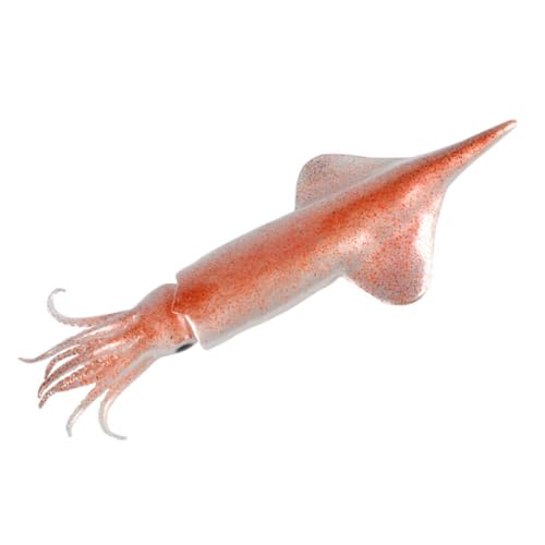 Yardwe Tintenfischmodell Dekoration Tintenfischfigur Tintenfischerkennungsmodell Kleine Tintenfischstatue Künstliche Tintenfischsimulation Meerestierfiguren Realistische Tintenfischfigur von Yardwe
