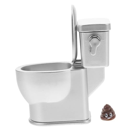 Yardwe Toilettenmodell Soundfunktion Puppenhaus Dekoration Im Pastoralen Stil Perfektes Zubehör Für Mini Einrichtungen Und Kreative Für Teenager von Yardwe