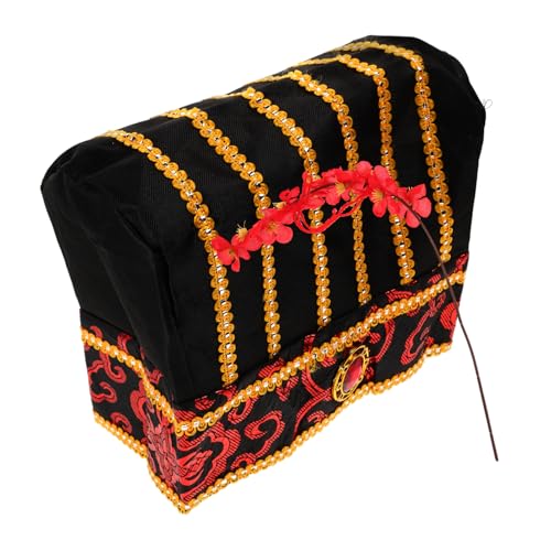 Yardwe Traditioneller Chinesischer Stoffhut für Cosplay Retro Kopfdeckel für Erwachsene Dekorativer Hut für Festivals Lustiges Kostüm Accessoire Authentische Handwerkskunst von Yardwe