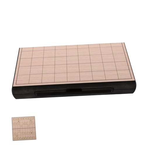 Yardwe Traditionelles Japanisches Schachset Faltbares Magnetisches Brettspiel für Reisen und Familien Geeignet für Erwachsene und Sicheres Spielvergnügen mit Stabilen Figuren von Yardwe