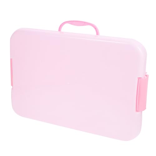 Yardwe Tragbare Sandkiste Sensorischer Mülleimer Unterhaltungsspielzeug Abdeckung Lagerung Erste Aktivitäten Sandbox Kleinkinder Sandkasten Mit Deckel Überdachter Sandkasten Für Abs Rosa von Yardwe