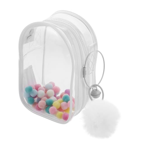 Yardwe Transparente Figuren Aufbewahrungstasche Mit Pompons Strapazierfähige Puppen Transporttasche Für Mini Figuren Schützende Hülle Für Reisen Und Lagerung Von Puppen Yardwe Transparente Figuren Aufbewahrungstasche Mit Pompons Strapazierfähige Puppen Transporttasche Für Mini Figuren Schützende Hülle Für Reisen Und Lagerung Von Puppen von Yardwe