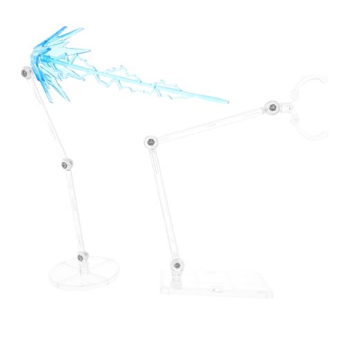 Yardwe Transparenter Action Figuren Display Stand mit Energie Effekten Stabile Halter für Modelle für Home und Office Dekoration Sorgt für Sicheren und Stilvollen Halt von Yardwe