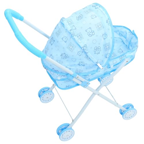 Yardwe Trolley- Puppenwagen Kinderwagen-kleinigkeitenständer Spielhauszubehör Kinderwagen Für Puppen Kinderwagen Spielzeugkinderwagen Sky-Blue Oxford-Stoff Yardwe Trolley- Puppenwagen Kinderwagen-kleinigkeitenständer Spielhauszubehör Kinderwagen Für Puppen Kinderwagen Spielzeugkinderwagen Sky-Blue Oxford-Stoff von Yardwe