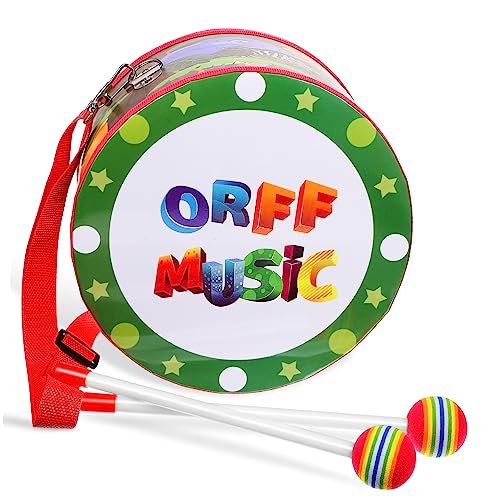Yardwe Trommel mit Trommelstöcken Kreatives Pädagogisches Musikinstrument für Drinnen und Draußen Fördert Musikverständnis Kreativität Yardwe Trommel mit Trommelstöcken Kreatives Pädagogisches Musikinstrument für Drinnen und Draußen Fördert Musikverständnis Kreativität von Yardwe