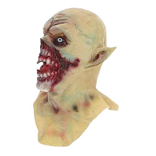 Yardwe Vampir Halloween aus Gruselige Kopfmaske für Erwachsene Realistische Kostümmaske für Halloween Feiern und Cosplay Leicht Komfortabel und Langlebig für Maskeraden und Geisterfeste von Yardwe