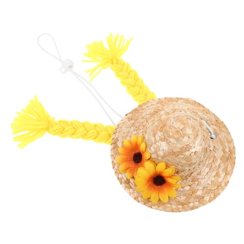 Yardwe Veranda Dekorationen geflochtene Strohhüte Veranda -Gänsezubehör Gans Kostüm Handwerksminikrosenhut Miniaturhüte zum Basteln Gänse -Outfit kleine hüte dekor Stoff Yardwe Veranda Dekorationen geflochtene Strohhüte Veranda -Gänsezubehör Gans Kostüm Handwerksminikrosenhut Miniaturhüte zum Basteln Gänse -Outfit kleine hüte dekor Stoff von Yardwe