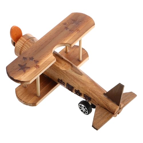 Yardwe Vintage Holz Flugzeug Modell Retro Flugzeug Deko für Handgefertigtes Holzspielzeug Stilvolle Tischdekoration für Büro und Zuhause Einzigartiges Sammlerstück Yardwe Vintage Holz Flugzeug Modell Retro Flugzeug Deko für Handgefertigtes Holzspielzeug Stilvolle Tischdekoration für Büro und Zuhause Einzigartiges Sammlerstück von Yardwe