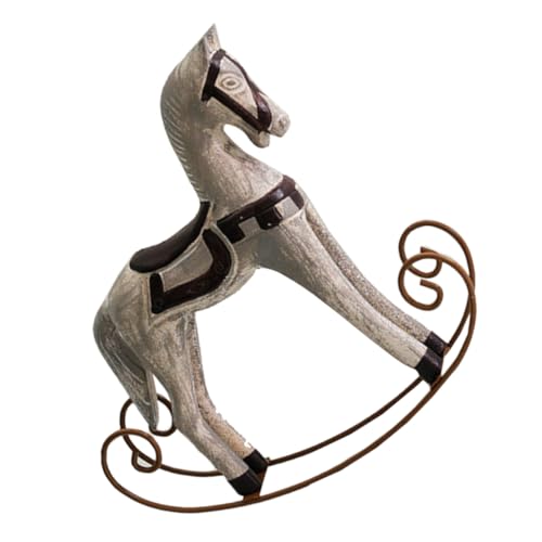 Yardwe Vintage Schaukelpferd Holzfigur Retro Deko für Kinderzimmer Robuste Konstruktion Charmantes Design Sicheres und Kreatives für Stundenlangen Spaß Yardwe Vintage Schaukelpferd Holzfigur Retro Deko für Kinderzimmer Robuste Konstruktion Charmantes Design Sicheres und Kreatives für Stundenlangen Spaß von Yardwe