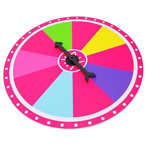 Yardwe Wandmontierter Drehpreis Wheel für Partys Schulungen und Veranstaltungen Einfach für Verlosungen und Spiele Leicht und Tragbar Spaß für Anlässe von Yardwe