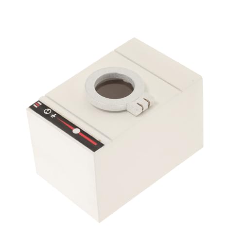 Yardwe Waschmaschinenmodell Puppenhaus-küche Puppenhaus Waschmaschine Mini-puppenhausmöbel Puppenhaus-miniaturschrank Miniaturwaschmaschine Puppenhauszubehör Plastik Weiß von Yardwe