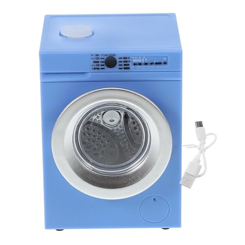 Yardwe Waschmaschinenmodell klein Mini-Waschmaschine tragbare Waschmaschine Größe Miniatur-Waschmaschine 1: Miniaturwaschmaschine Mini-Modell- Metall Blue von Yardwe