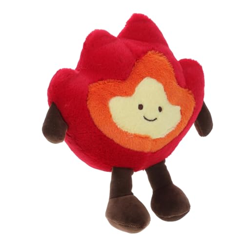 Yardwe Weiches Flammen Plüschtier Kuscheliges Design Cartoon Feuer Simulation Outdoor und Home Dekoration Vielseitiges Kissen Geschenkidee von Yardwe