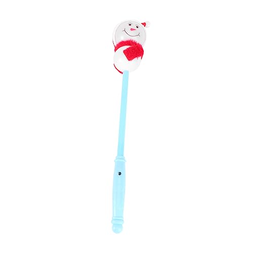 Yardwe Weihnachts LED Leuchtstock Schneemann Blinkender Lichterstab Für Festliche Partydekoration Zufälliger Farbe Lang von Yardwe