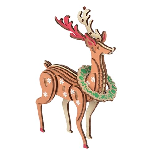 Yardwe Weihnachtspuzzles Weihnachtsholzpuzzle Winter Holzhandwerksset Holz Yardwe Weihnachtspuzzles Weihnachtsholzpuzzle Winter Holzhandwerksset Holz von Yardwe