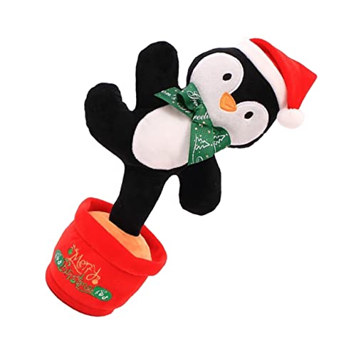 Yardwe Weihnachtstanzspielzeug Mit Licht Und Musik Interaktives Plüschspielzeug Für Spricht Und Singt Perfektes Weihnachtsdekorationsgeschenk Für Festliche Batterie von Yardwe