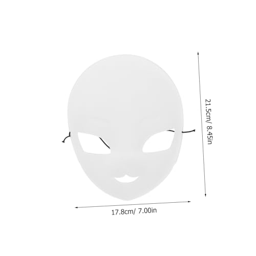 Yardwe Weiße Diy Vollgesichts Maske aus Stabilem PVC Unbemalte Blanko Fuchsmaske mit Großen Augen für Halloween Cosplay Maskerade Basteln und Partys Yardwe Weiße Diy Vollgesichts Maske aus Stabilem PVC Unbemalte Blanko Fuchsmaske mit Großen Augen für Halloween Cosplay Maskerade Basteln und Partys von Yardwe