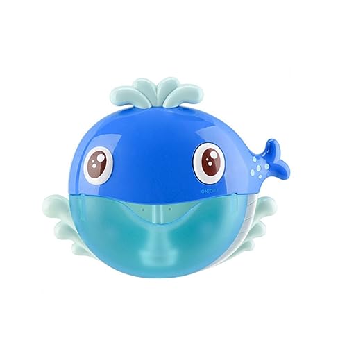 Yardwe Whale Bubble Machine Badewanne Seifenblasenmacher für Badespielzeug Kinderblasenmacher Badspielzeug -Blasenhersteller Seifenblasenmaschinen- Plastik Blau von Yardwe