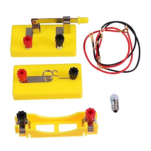 Yardwe Wissenschaftliche Experimentierbox Schaltung Bausätze Bausatz Lehrreich Experimentierkasten Physik Leitungsexperiment -kit Kit Für Schülerkreise Yellow Plastik von Yardwe