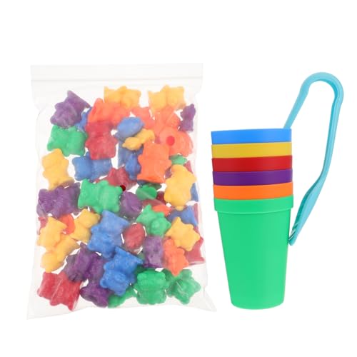 Yardwe Zählspielzeug Bunte Interaktive Bärenperlen für Mathematische mit Regenbogenbechern und Clip für Eltern Junge Mädchen Aktivitäten Sicheres Lernspielzeug für Kleinkinder Yardwe Zählspielzeug Bunte Interaktive Bärenperlen für Mathematische mit Regenbogenbechern und Clip für Eltern Junge Mädchen Aktivitäten Sicheres Lernspielzeug für Kleinkinder von Yardwe