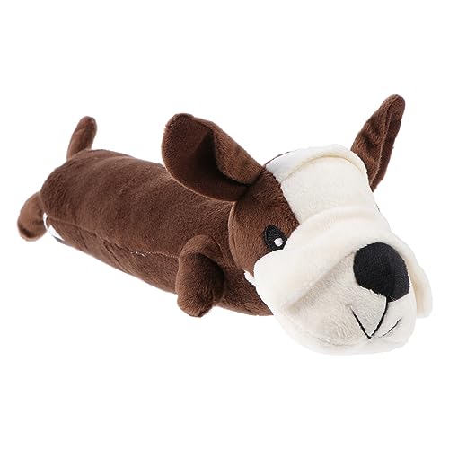 Yardwe Zähne Mahlen Haustierspielzeug Interactive Dog Toys knete kauspielzeug Soft Toy knetspielzeug Welpe Haustiere knuddelig Stofftierplüsch Plüschtier kurzer Plüsch Coffee von Yardwe