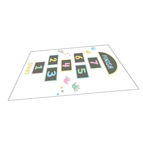 Yardwe Zahlen Spiel Bodenaufkleber für Lustige Spielplatz Dekoration für Innenräume Wiederverwendbare Abnehmbare Bodenstickers für Schlafzimmer Spielzimmer Krippe von Yardwe