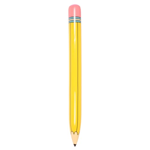 Yardwe aufblasbares Bleistiftspielzeug Zurück zur Schule Requisiten Großes Bleistiftspielzeug Aufblasbarer Bleistift zum Aufblasen zurück zum Schulballon PVC Yellow von Yardwe