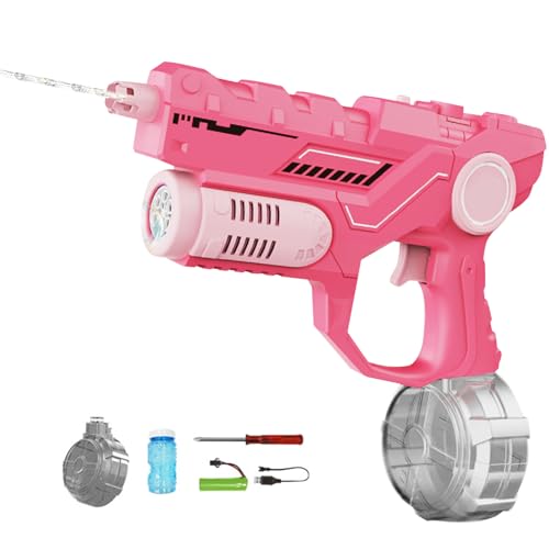 2 in 1 Wasserpistole Elektrisch und Seifenblasenmaschine mit LED Licht, 450ML Kapazität Elektrische Wasserpistole Kinder, 8-9m Reichweite,Automatische Bubble Maker für Shooter Party Spielzeug 2 in 1 Wasserpistole Elektrisch und Seifenblasenmaschine mit LED Licht, 450ML Kapazität Elektrische Wasserpistole Kinder, 8-9m Reichweite,Automatische Bubble Maker für Shooter Party Spielzeug von Yarteim