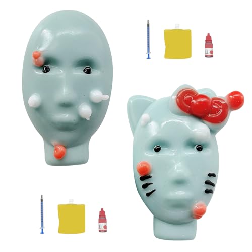 Pickel Popping Spielzeug,Pickel Ausdrücke Spielzeug,Lustiges Squeeze SpielzeugAlien Zit Popping Toys, Wiederverwendbare Pickelquetsche mit Füller Tools,Stressabbau Fidget Toys für Erwachsene Kinder von Yarteim