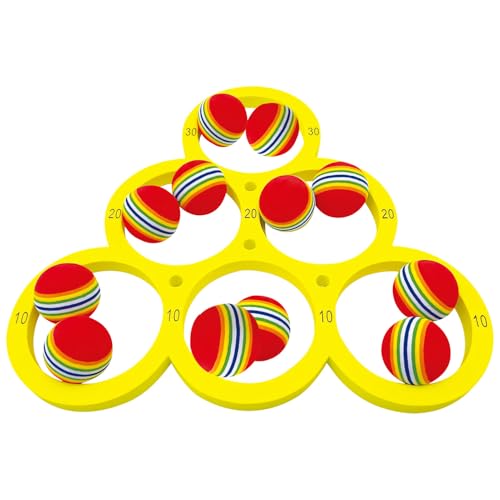 Pool Spielzeug Erwachsene, Poolspielzeug Wasserspielzeug Kinder Poolspielzeuge, Wassersportspielzeug für Pool Schwimmende Wurfspiele mit 12 Regenbogenbällen, Poolwasserspielzeug für Sommer Party Pool Spielzeug Erwachsene, Poolspielzeug Wasserspielzeug Kinder Poolspielzeuge, Wassersportspielzeug für Pool Schwimmende Wurfspiele mit 12 Regenbogenbällen, Poolwasserspielzeug für Sommer Party von Yarteim