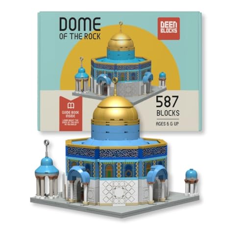 Yaseer Islamische Architektur-Bausteine der Madina-Moschee für Kinder und Erwachsene, 4er-Set (Dome of the Rock) von Yaseer