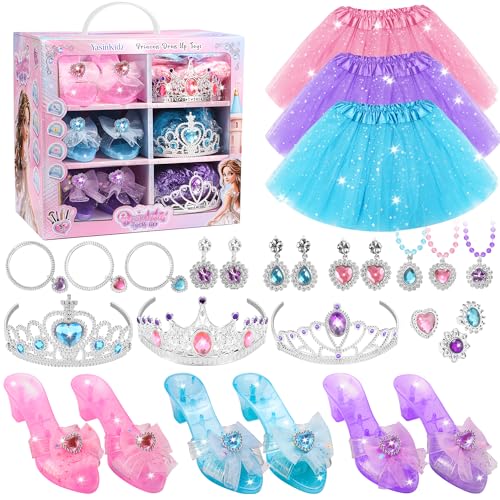 YasinKidz Prinzessin Schuhe Mädchen, Stöckelschuhe Kinder Prinzessinnen von YasinKidz