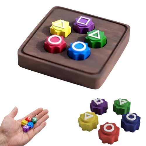 Yately Gonggi Koreanisches Spiel Stein fangen, Steinspiel Gonggi Set Tintenfisch Volksspiel Gong mit Sockel, Gi Spiel Koreanisches Gonggi Spiel Set Sammlung(1 Set) von Yately